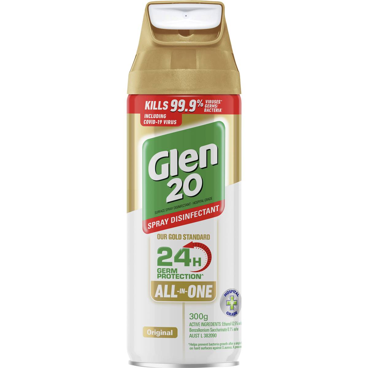 Glen 20 24h Protection Original Disinfectant Spray 300g | Woolworths