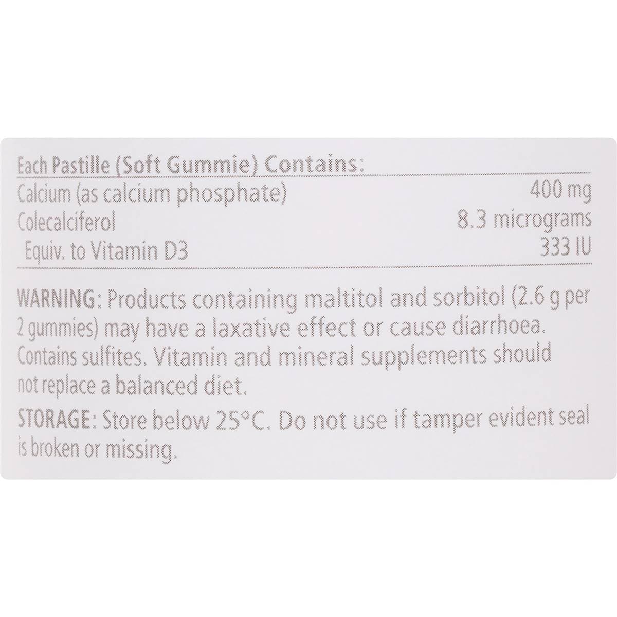 Natures Way High Strength Calcium + Vitamin D Adult Gummies 60 Pack