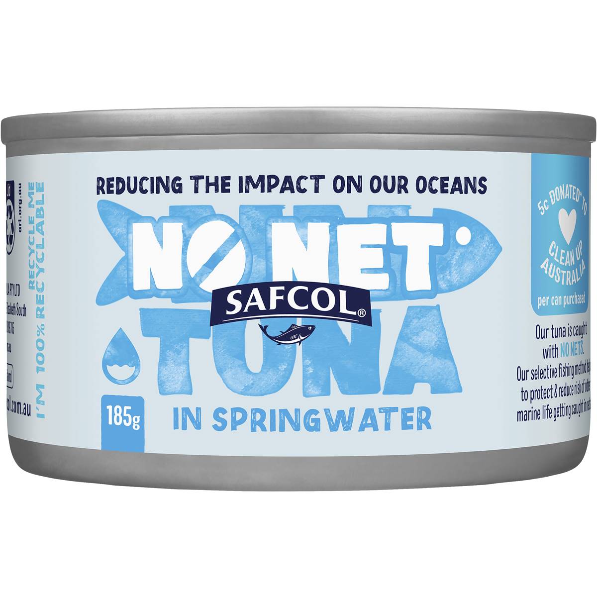 Safcol No Nets Tuna In Springwater 185g Woolworths