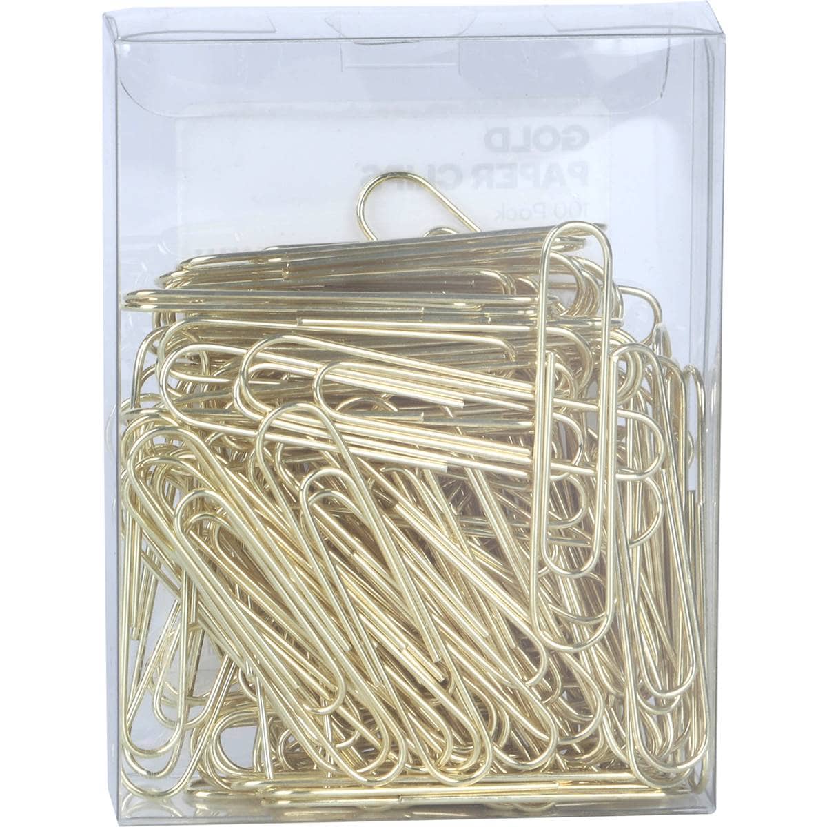 Woolworths Gold Paperclips 100 Pack Woolworths