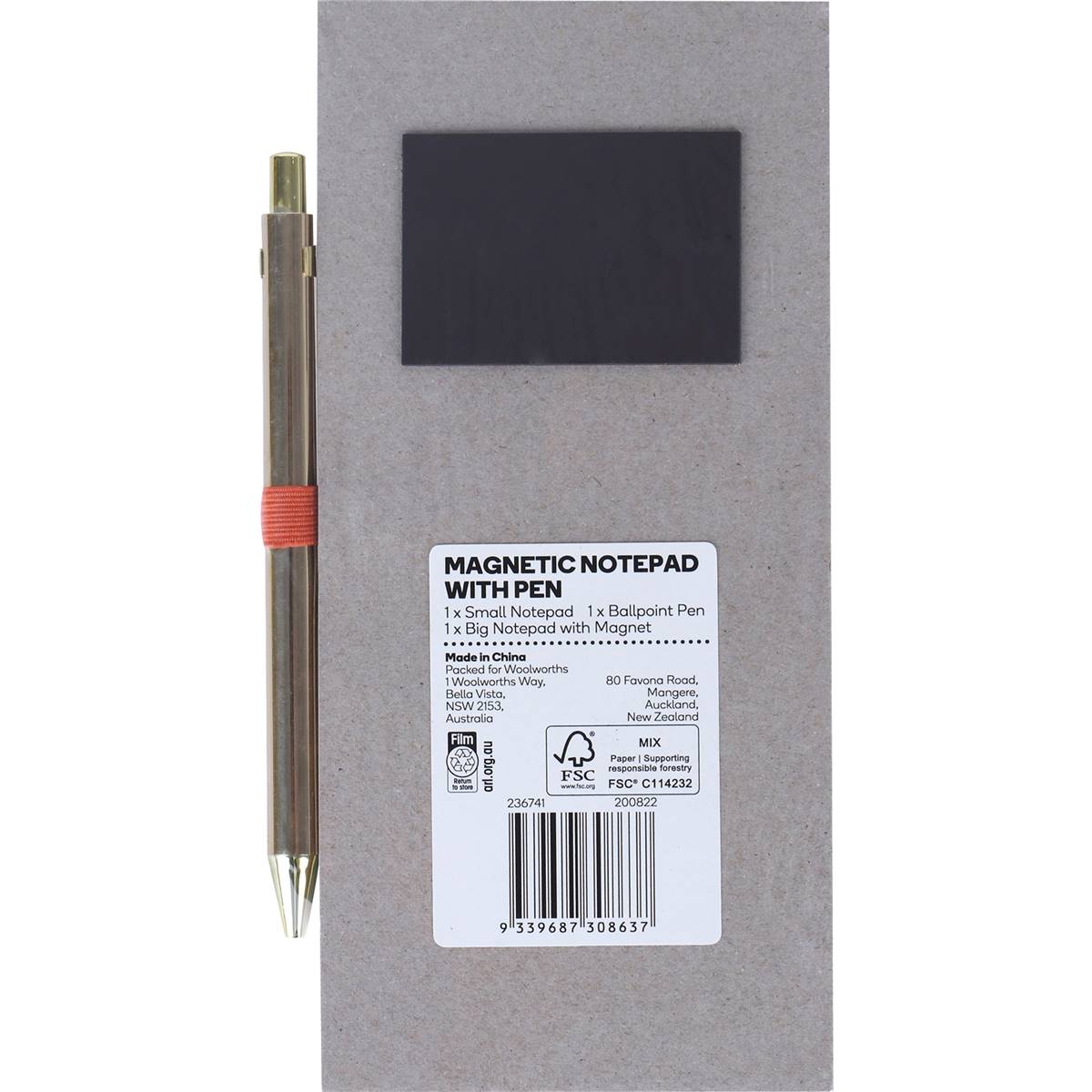 Woolworths Notepad Pen Set Assorted Each Woolworths