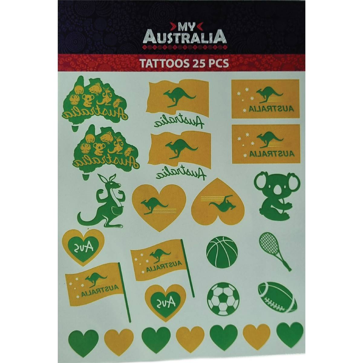 Australia Summer Temporary Tattoos Each Woolworths