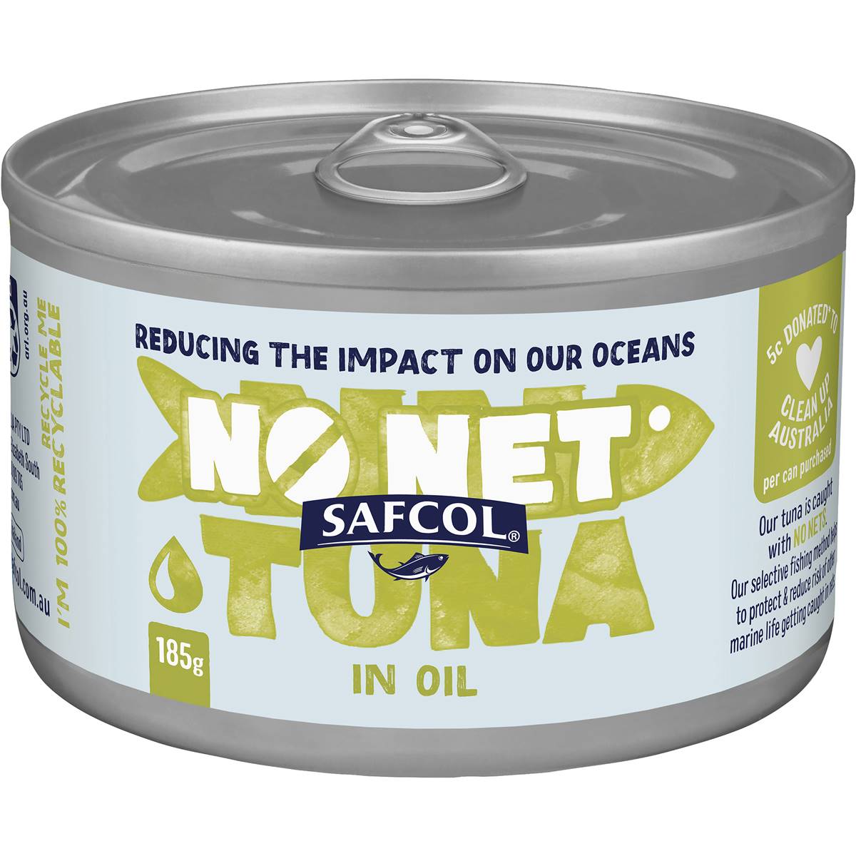 Safcol No Nets Tuna In Oil 185g Woolworths
