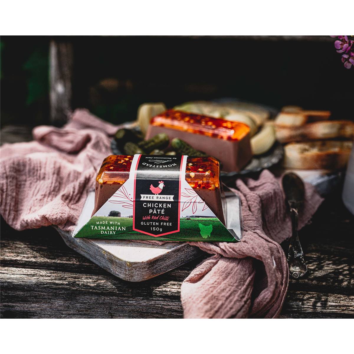 Homestead By Tasmanian Pate Free Range Chicken Pate With Red Chilli