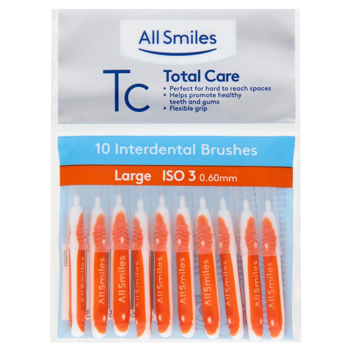 All Smiles Total Care Interdental Brushes Large 10 Pack Woolworths