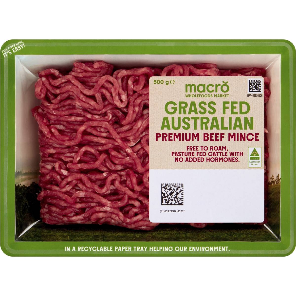 Macro Grass Fed Beef Mince Lean 500g | Woolworths 