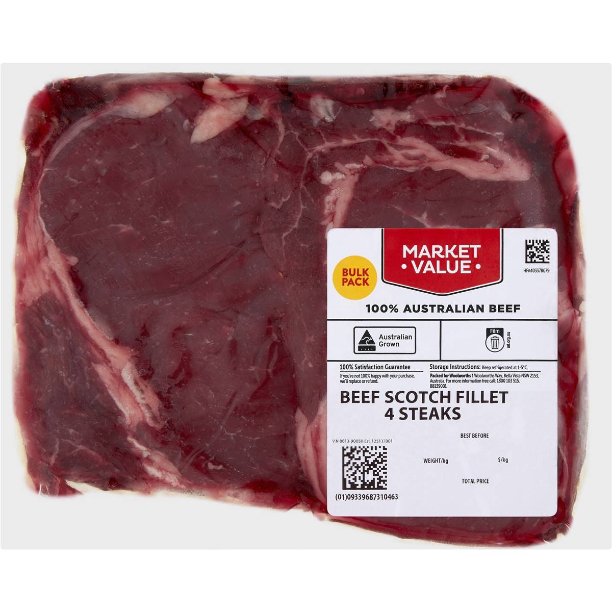 Market Value Scotch Fillet 420g - 900g 