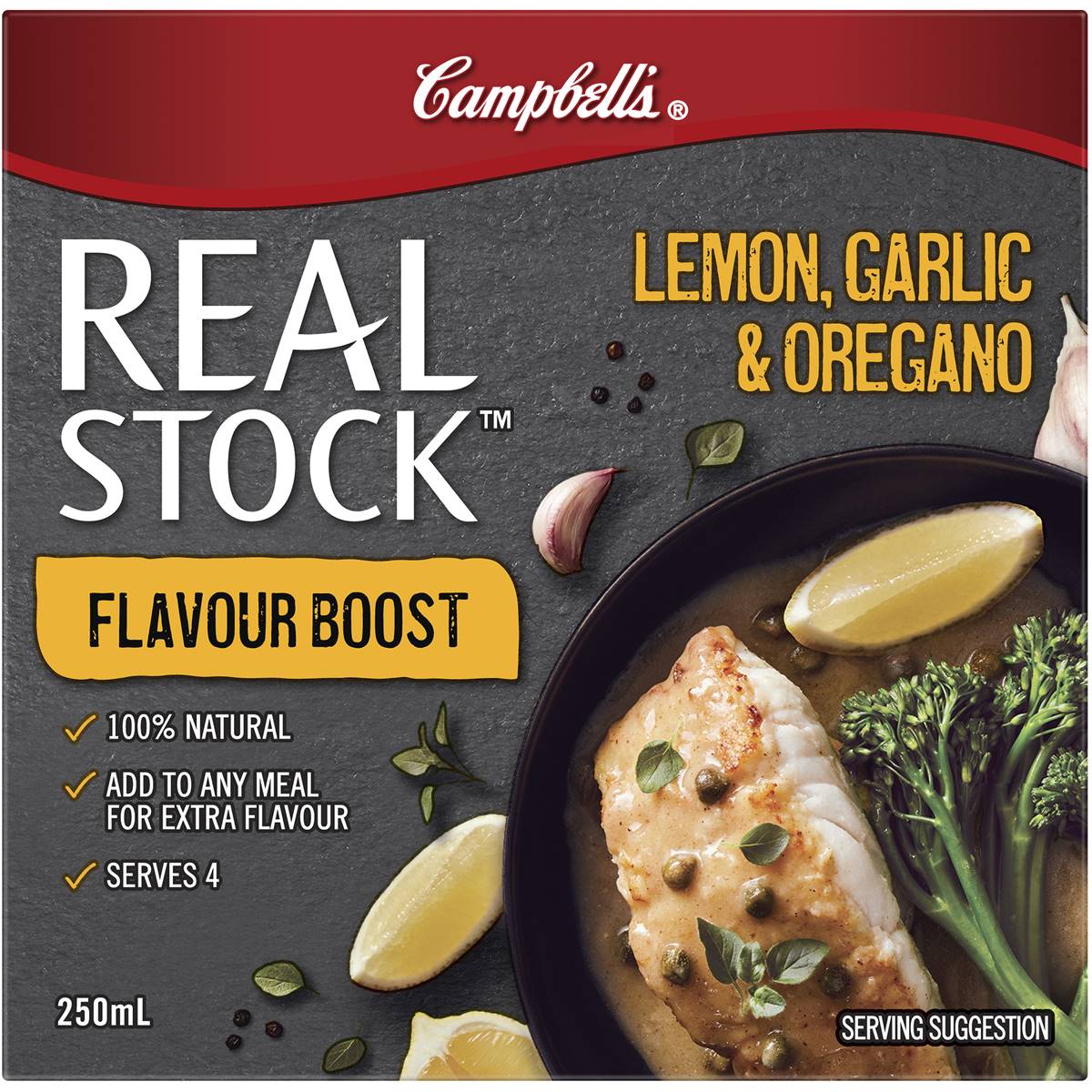 Campbell's Real Stock Flavour Boost Lemon, Garlic & Oregano 250ml