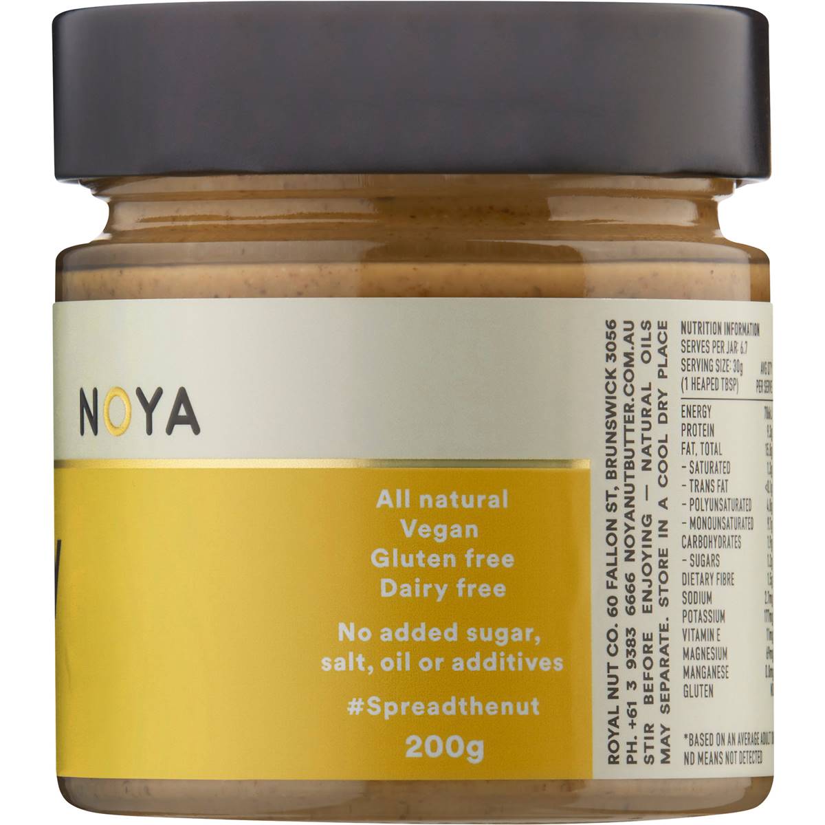 Noya Crunchy Almond Nut Butter 200g Woolworths
