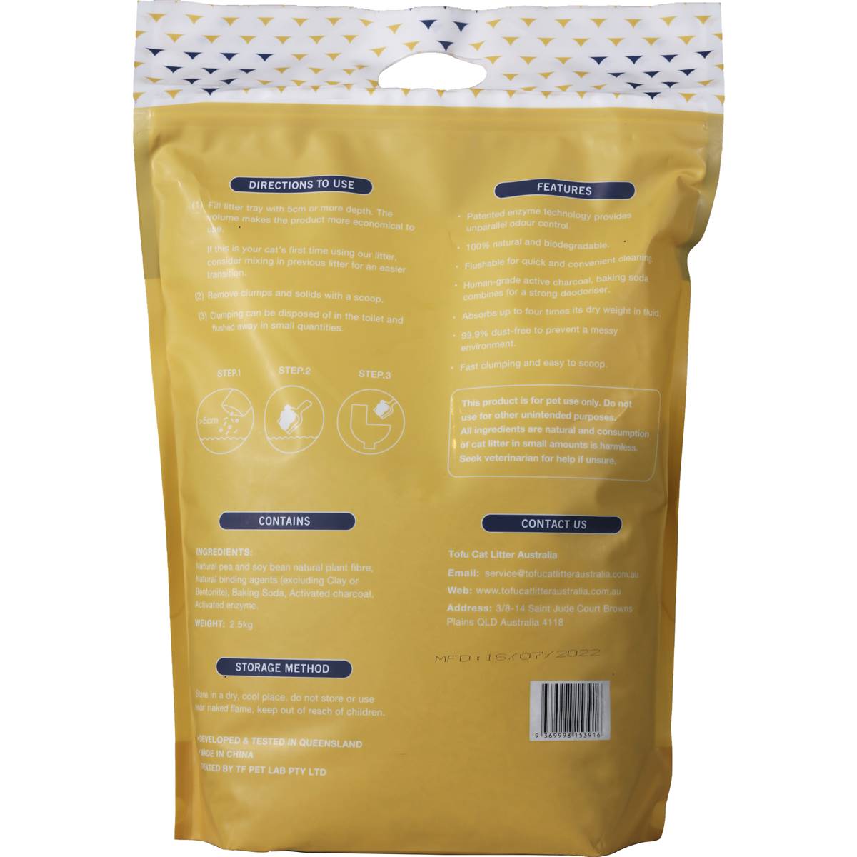 Tofu Cat Litter Cat Litter 2.5kg Woolworths