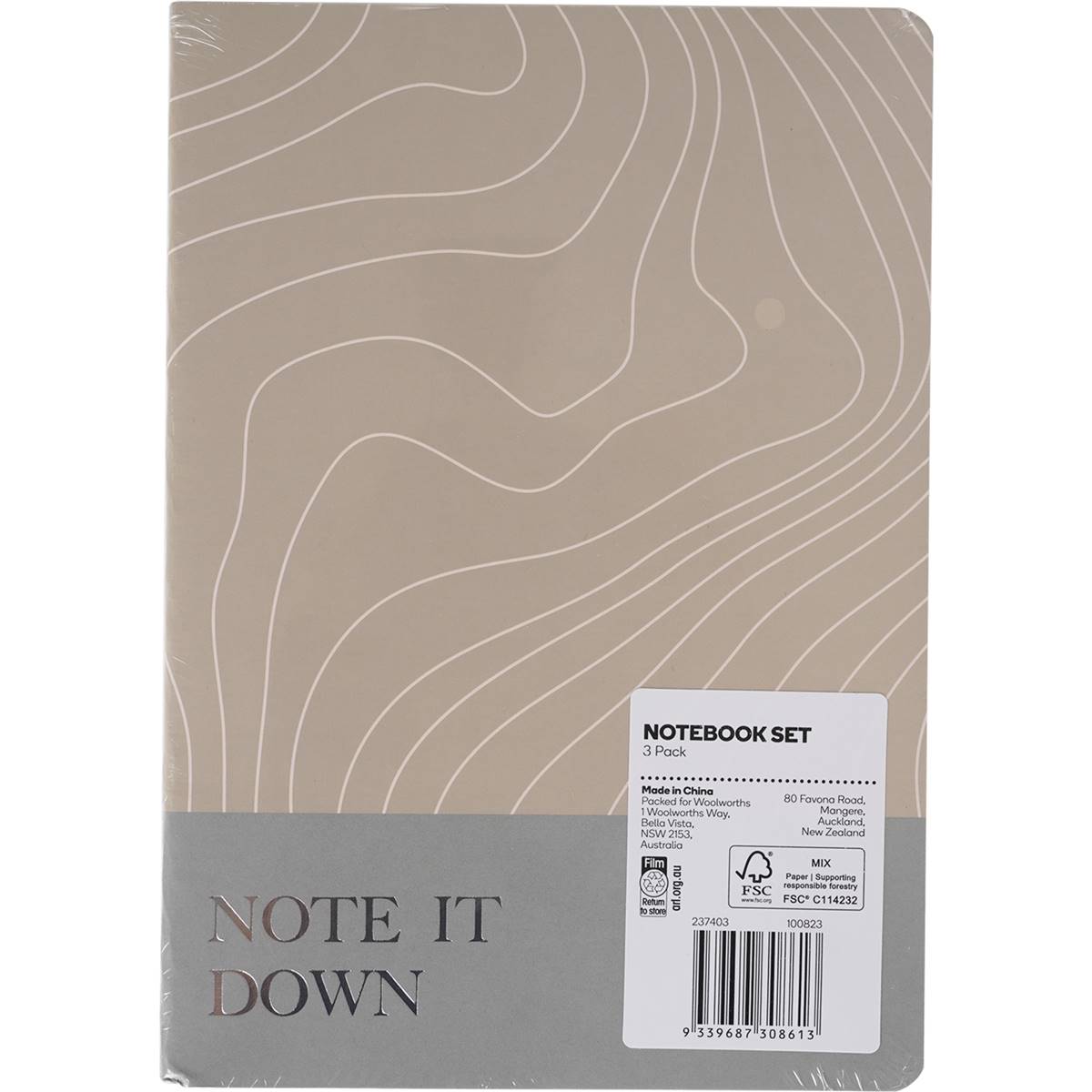 Woolworths Notebook Set 3 Pack Woolworths