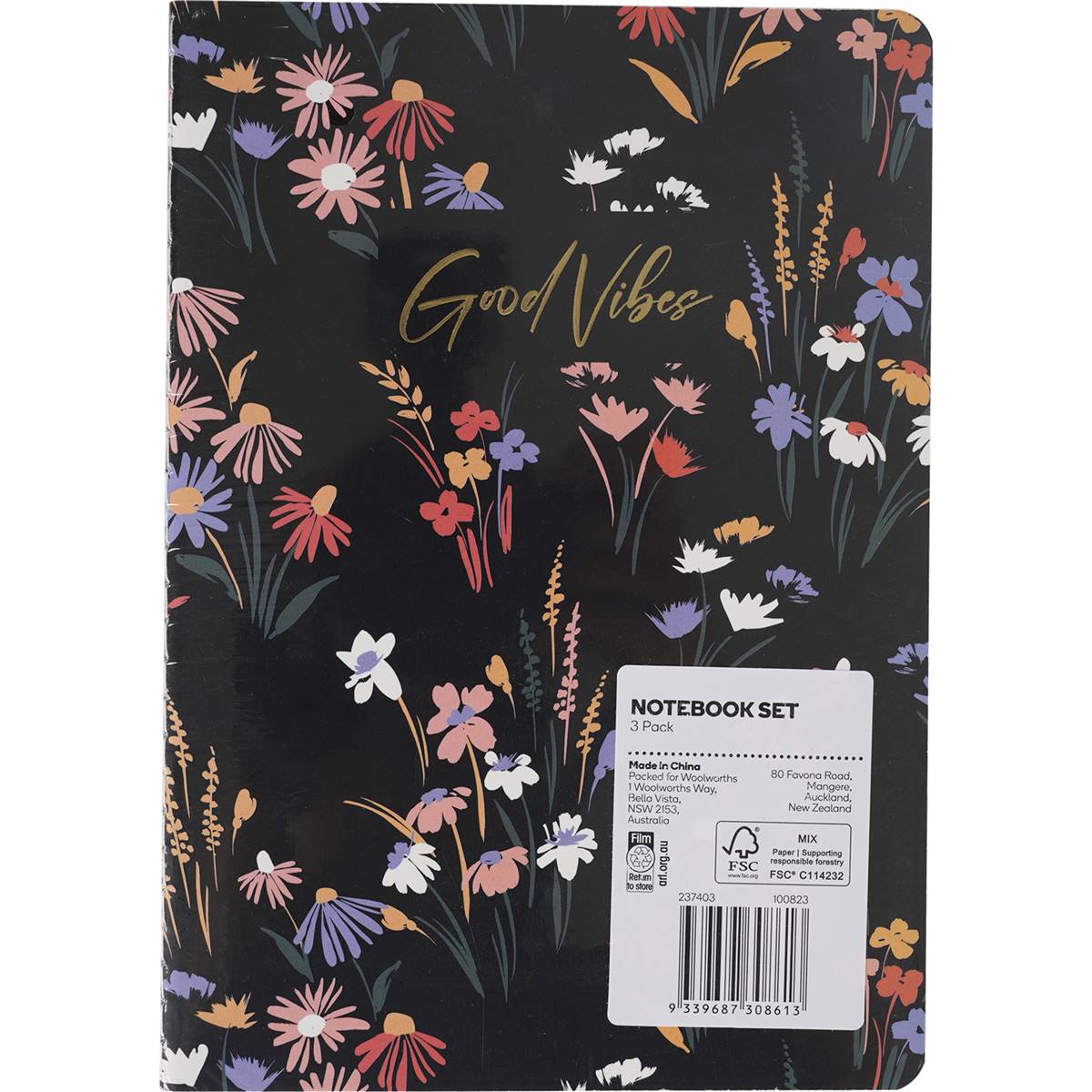Woolworths Notebook Set 3 Pack Woolworths