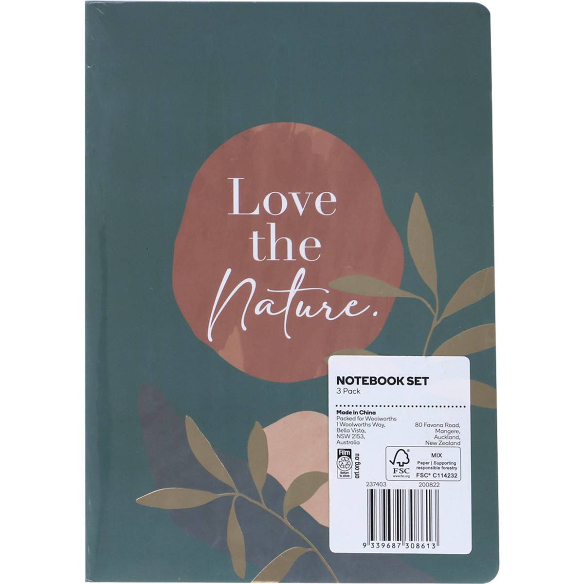 Woolworths Notebook Set 3 Pack Woolworths