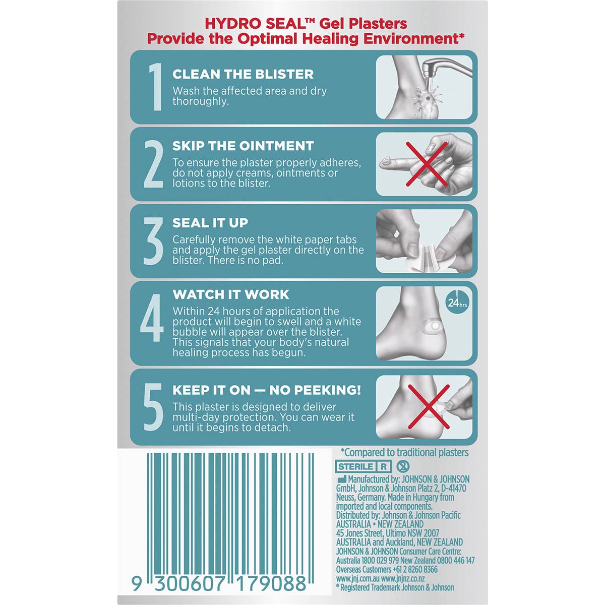 Bandaid Advanced Healing Hydro Seal Blister Block 4 Pack Woolworths