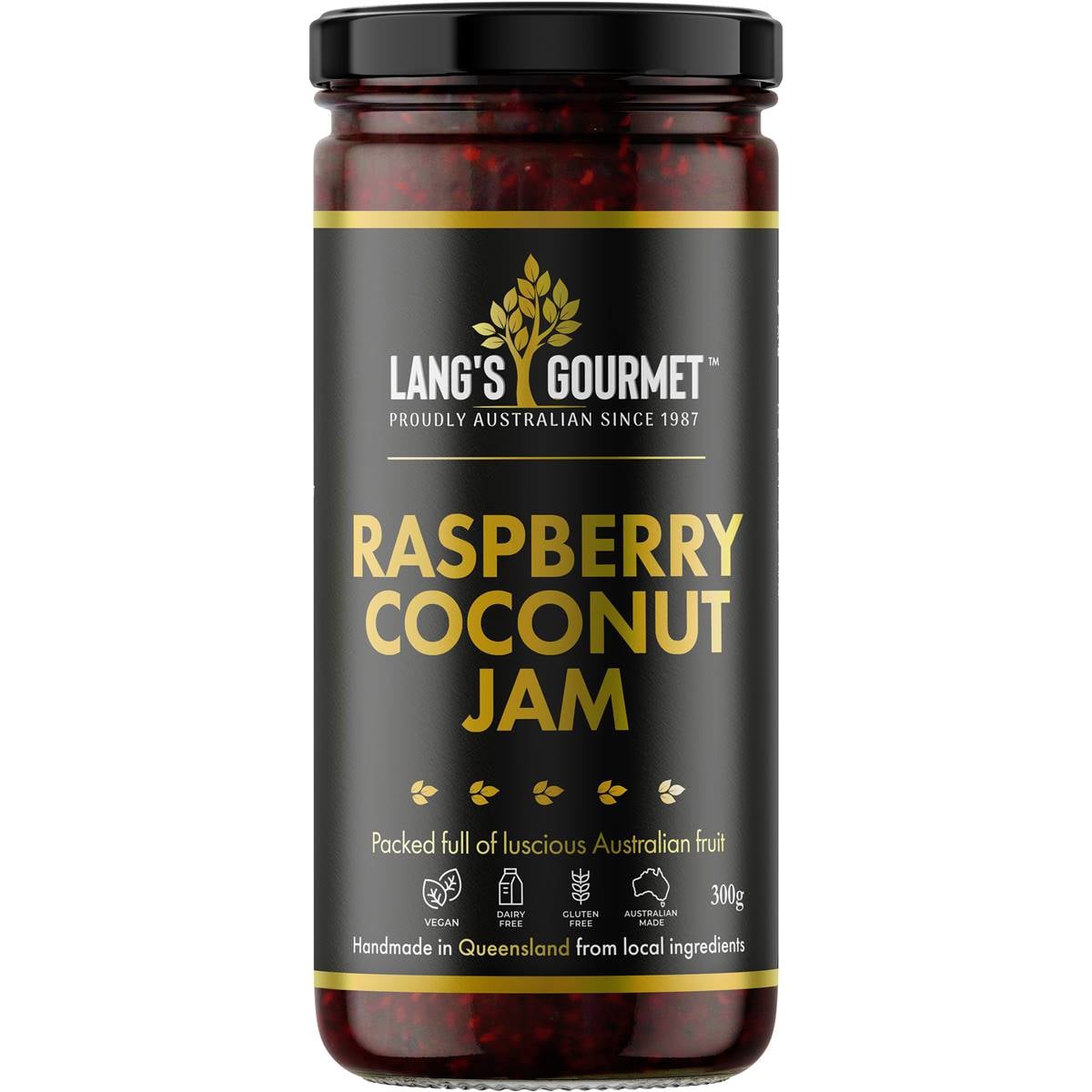 Lang's Gourmet Raspberry Coconut Jam 300g Woolworths