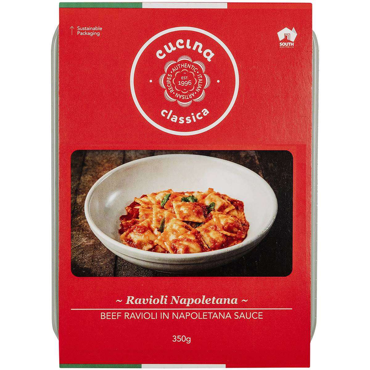 Cucina Classica Beef Ravioli Napoletana 350g Woolworths
