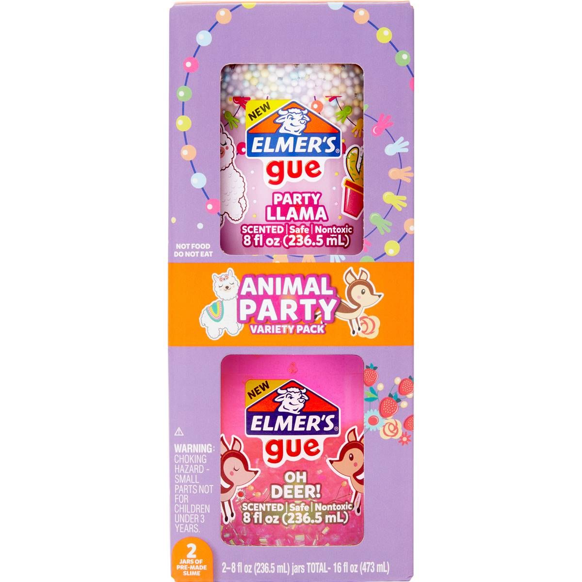 Elmer's Animal Party Variety 2 Piece Gue Pack Each Woolworths