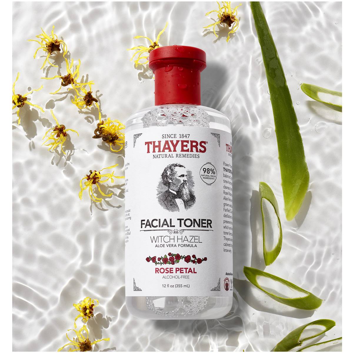 Thayers Facial Toner Witch Hazel Rose Petal 355ml Woolworths