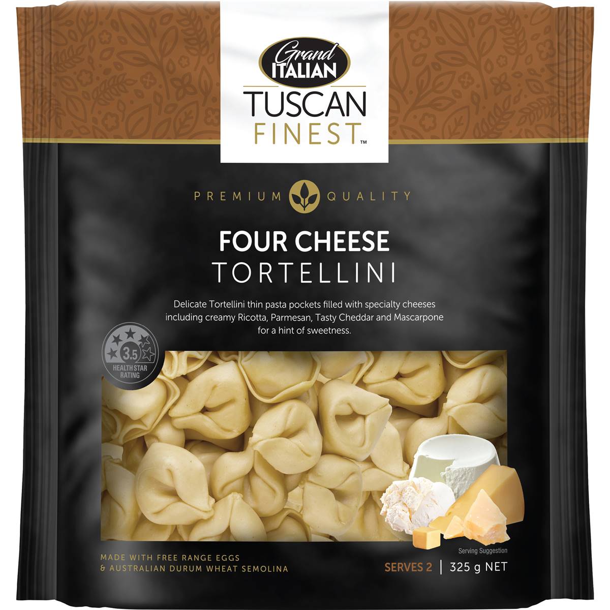 Grand Italian Gitf 4 Cheese Tortellini Tortellini 325g Woolworths