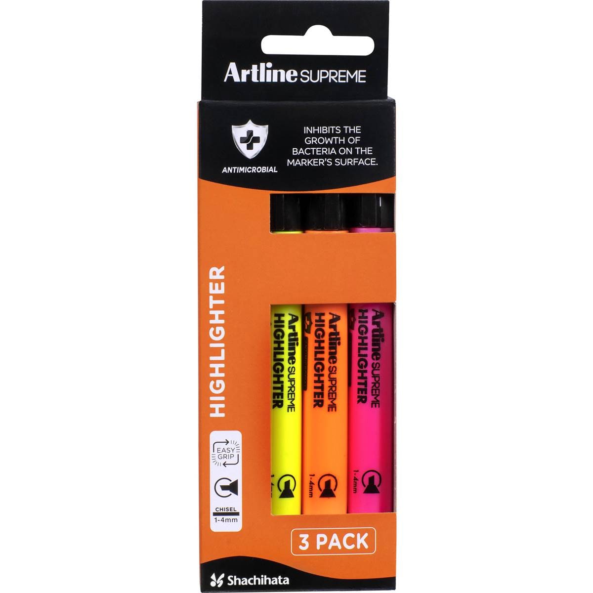 Artline Supreme Highlighter 3 Pack Woolworths