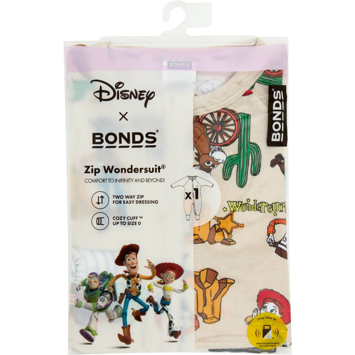 Bonds Disney Toy Story Zippy Cream Size 2 Each Woolworths