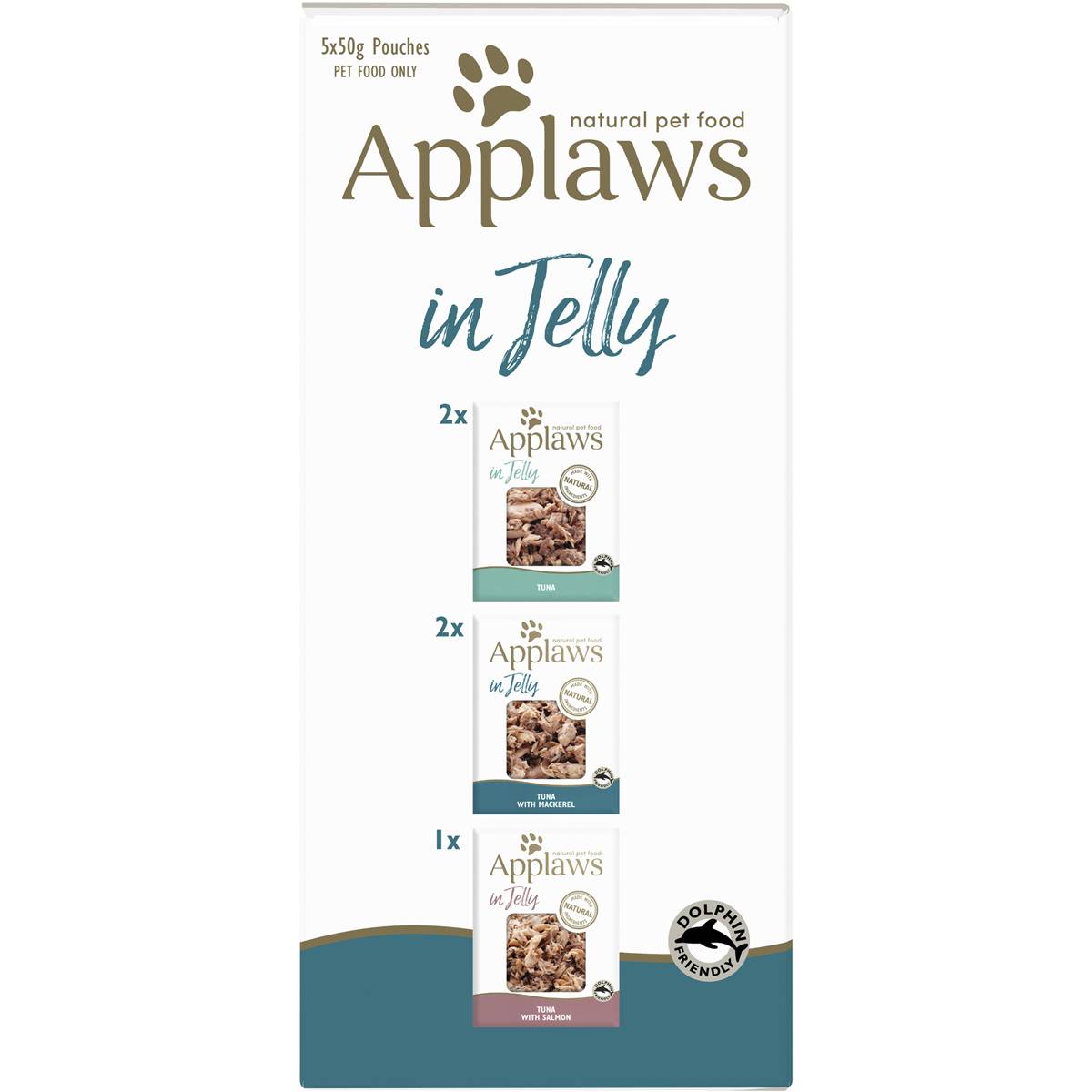 Applaws Cat Food Pouches Selected Fish In Jelly 5 Pack 250g Woolworths