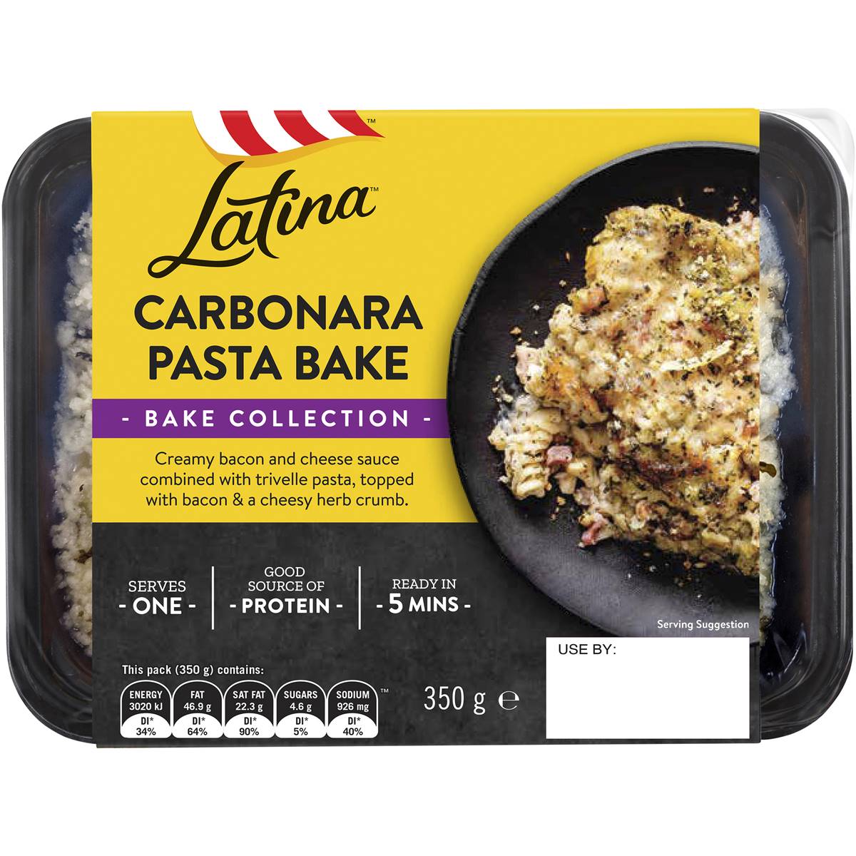 Latina Fresh Carbonara Pasta Bake 350g Woolworths