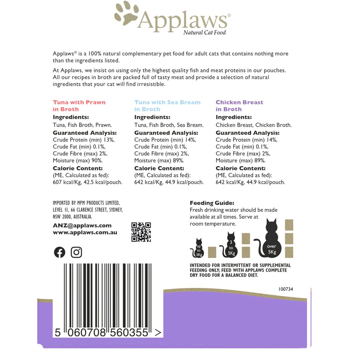 Applaws Cat Food Mixed Selection 12 Pack 840g Woolworths