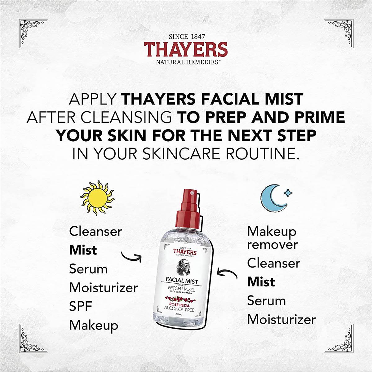 Thayers Facial Mist Rose Petal 237ml Woolworths