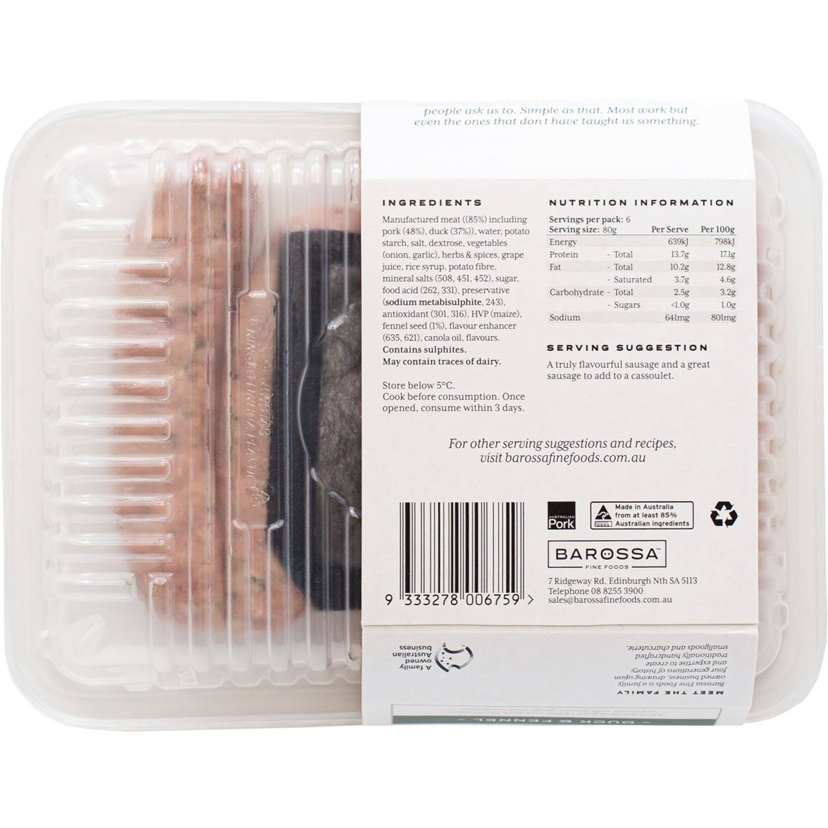 barossa-fine-foods-duck-fennel-sausages-480g-woolworths