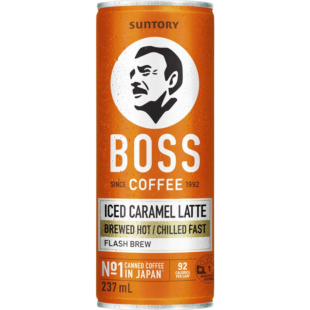 Suntory Boss Coffee Iced Caramel Latte 237ml | Woolworths