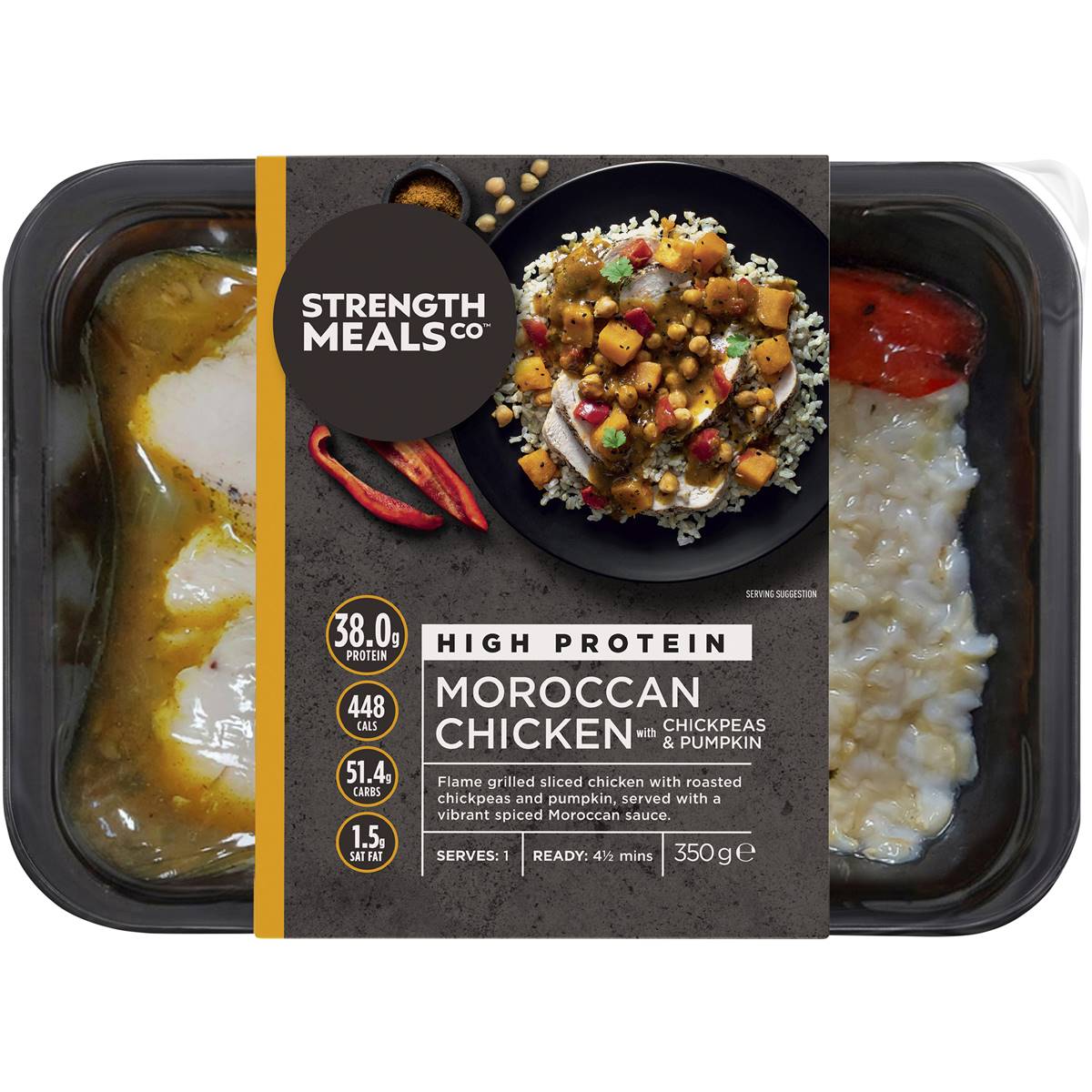 Strength Meals Co High Protein Moroccan Chicken With Chickpeas
