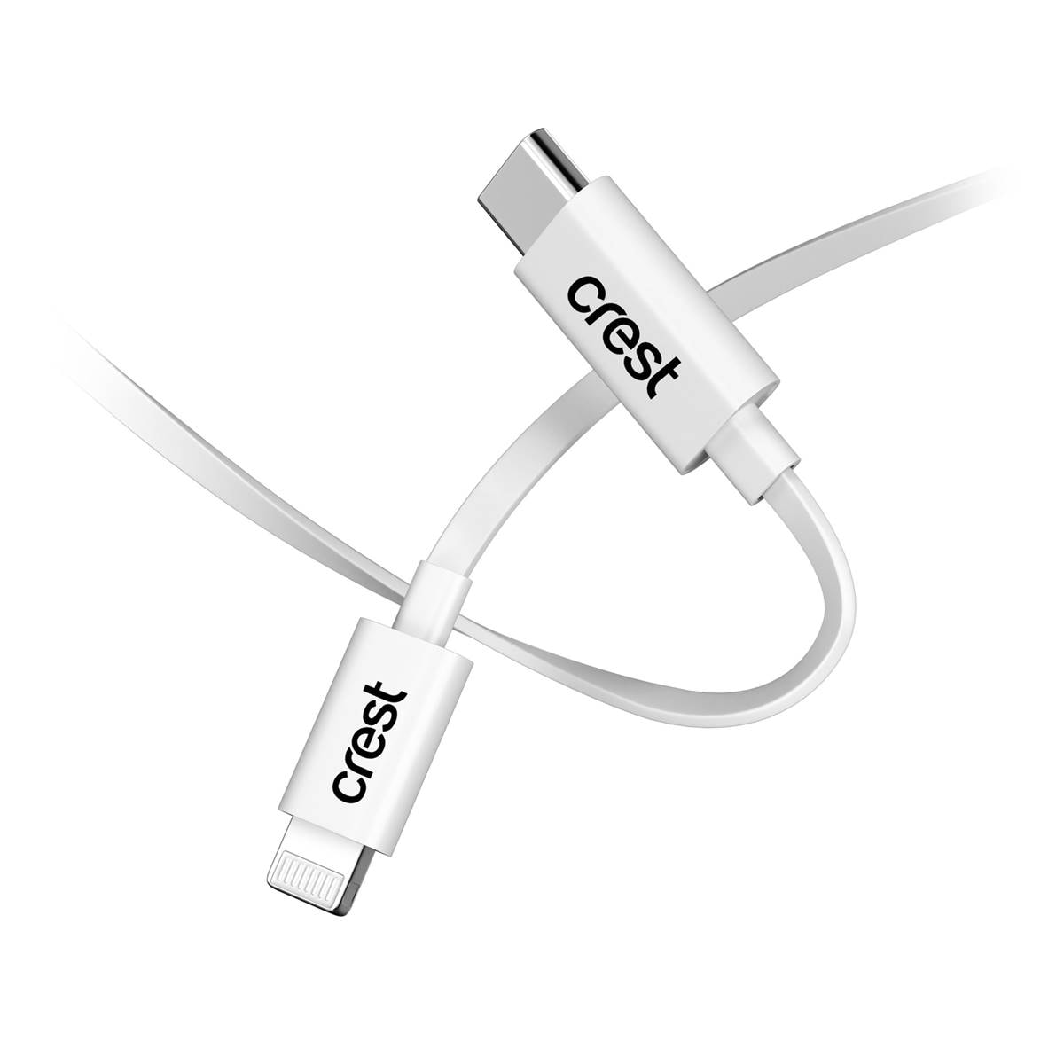 Crest Lightning To Usbc 1.5m Flat Cable Each Woolworths