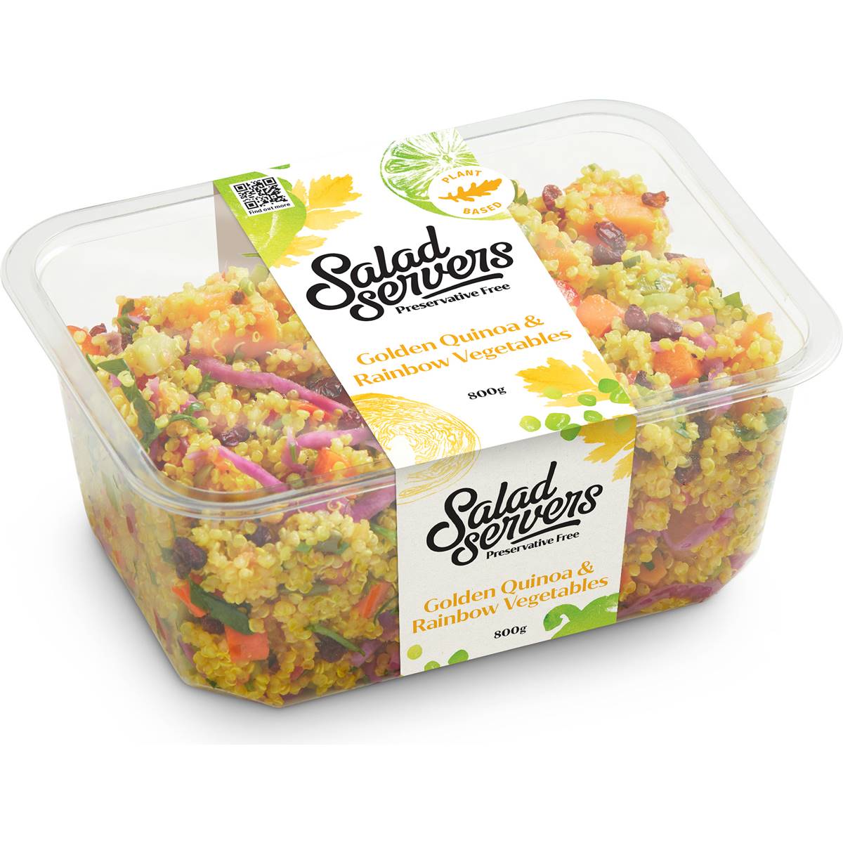 The Salad Servers Goldden Quinoa With Rainbow Vegetables 800g Woolworths