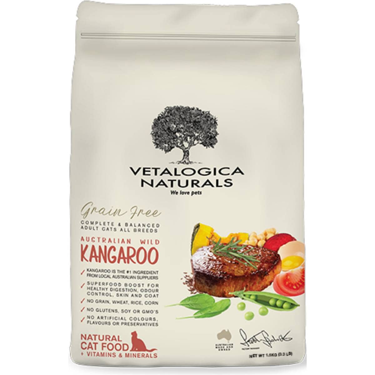 Vetalogica Kangaroo Cat Food 1.5kg Woolworths