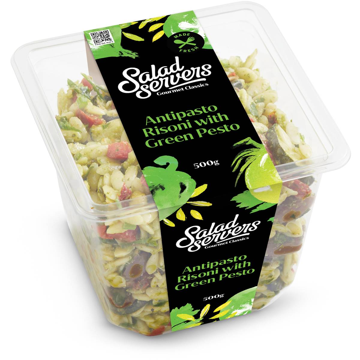 The Salad Servers Antipasto Risoni With Green Pesto Salad 500g Woolworths