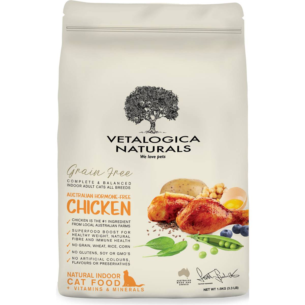 Vetalogica Chicken Cat Food 1.5kg Woolworths