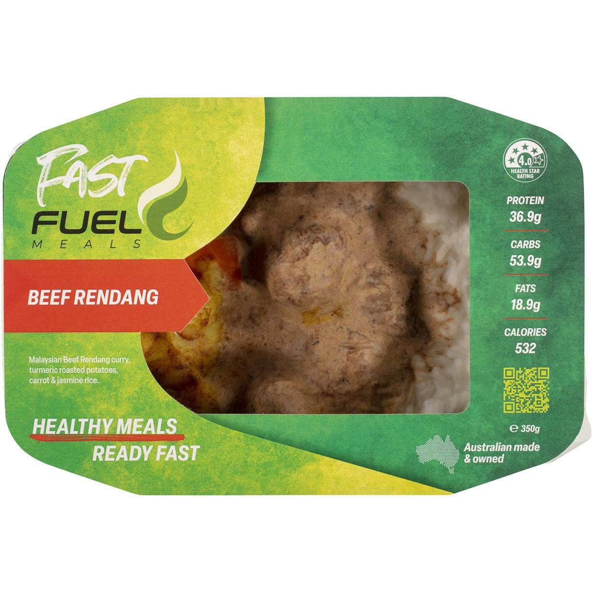 Fast Fuel Beef Rendang 350g Woolworths