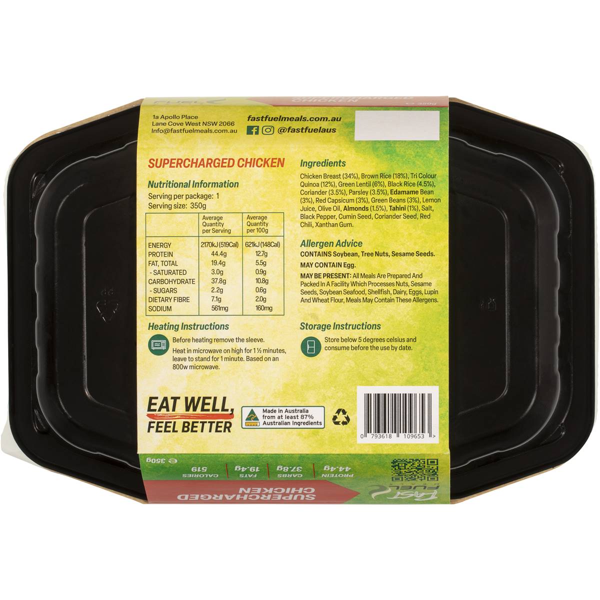 Fast Fuel Supercharged Chicken 350g Woolworths