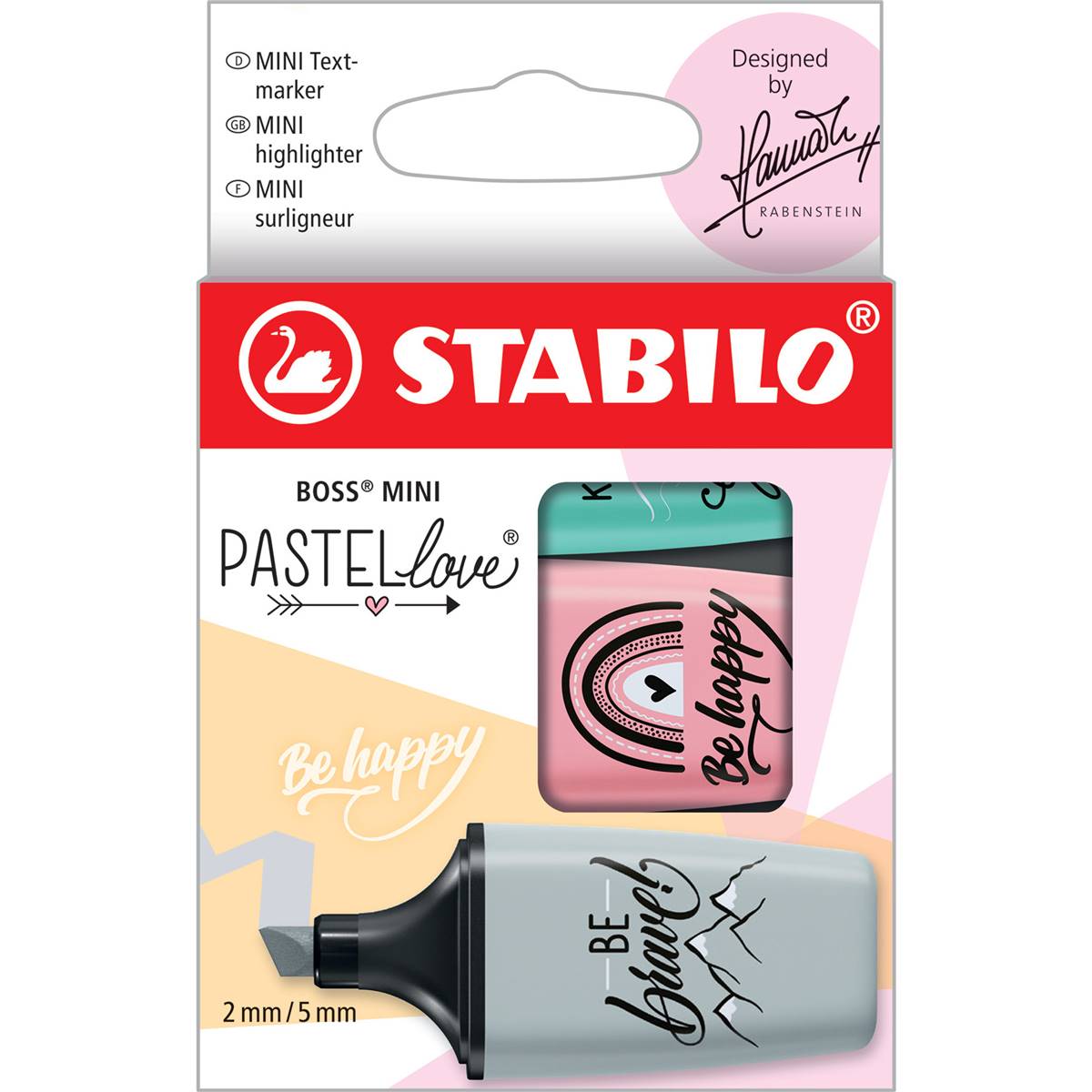 Stabilo Boss Mini Pastel Love Highlighters Pack Woolworths