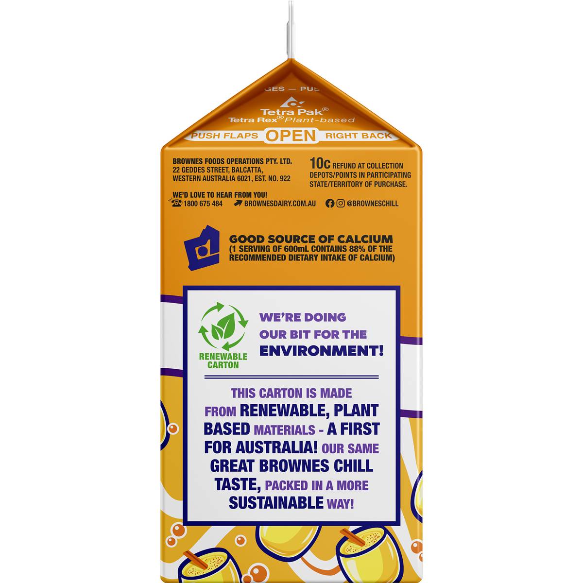 Brownes Eggnog Chill Flavoured Milk Limited Edition 600ml Woolworths