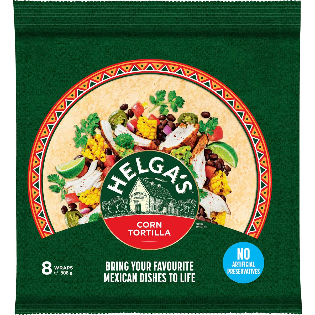Helga's Corn Tortilla Wraps 8 Pack Woolworths