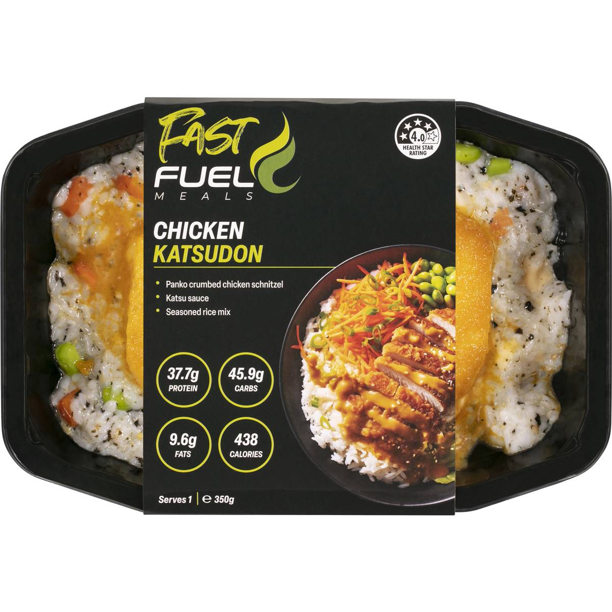 Fast Fuel Chicken Katsudon Ready Meal 350g Woolworths