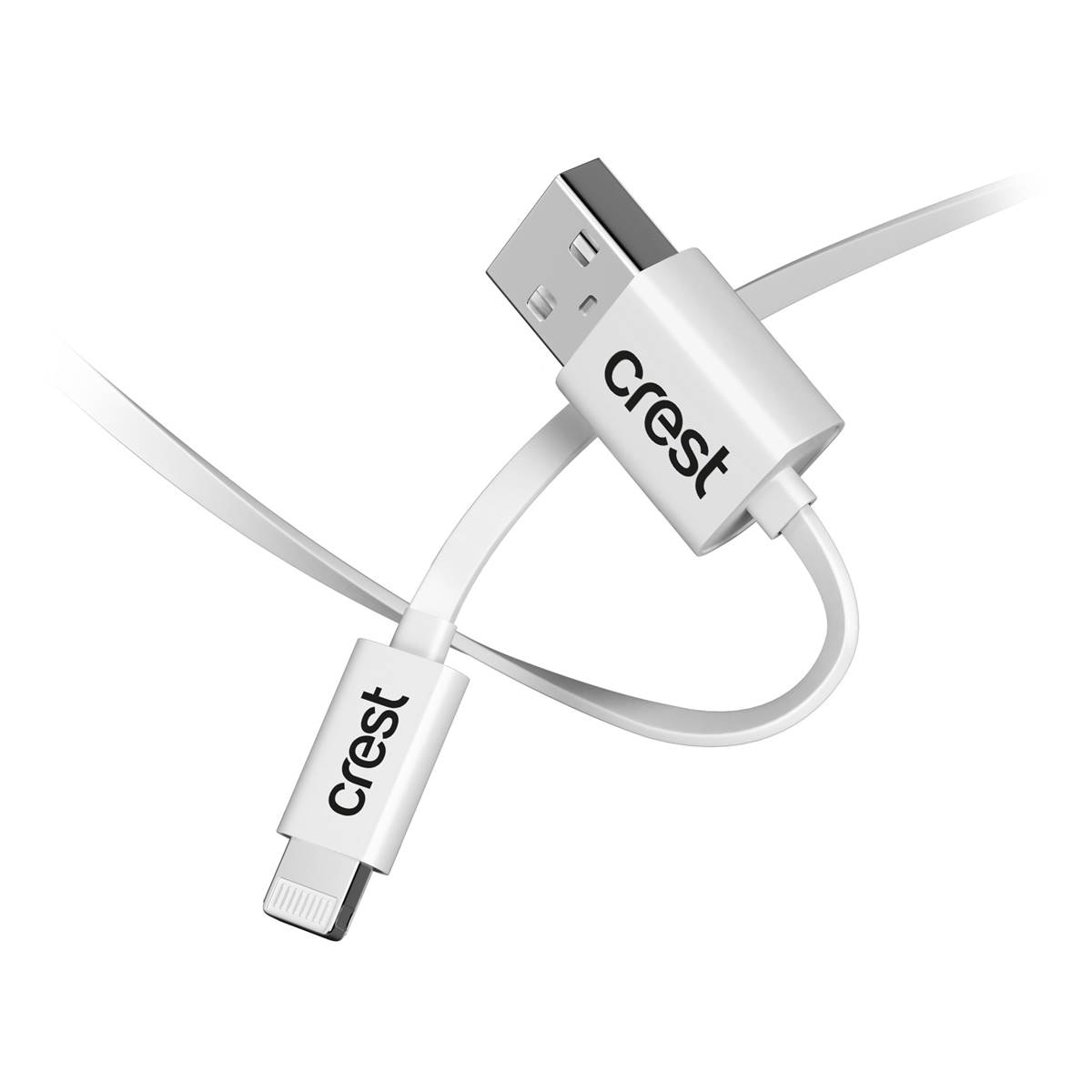 Crest Lightning To Usb A M Flat Cable Each Woolworths