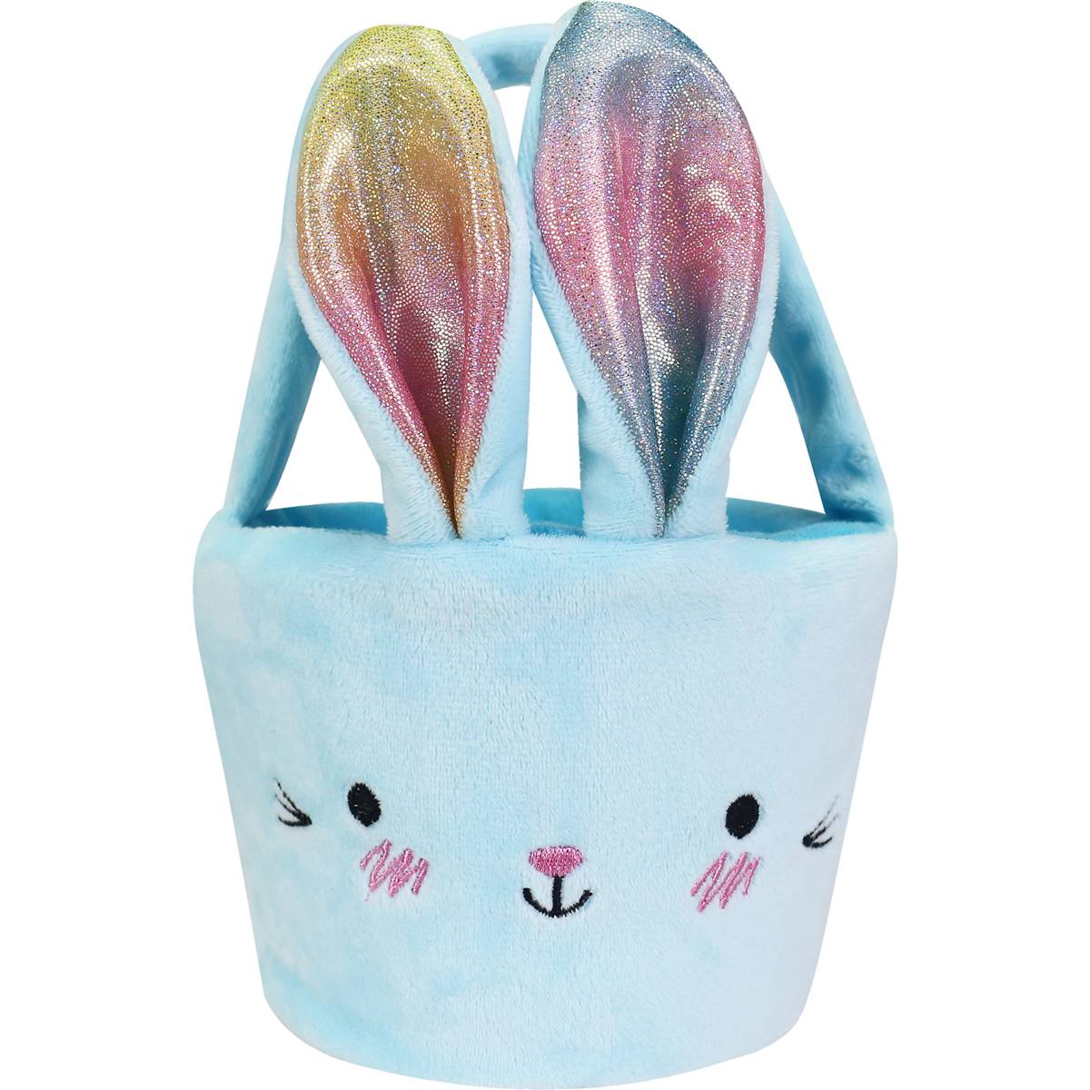 Easter Plush Basket Blue Each | Woolworths