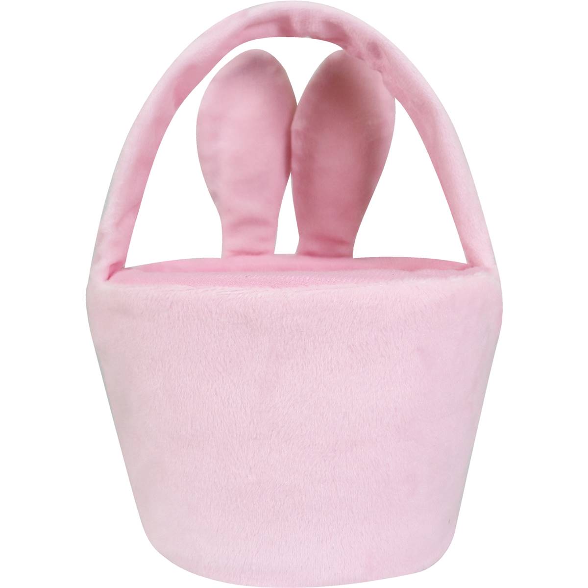 Easter Plush Basket Pink Each | Woolworths