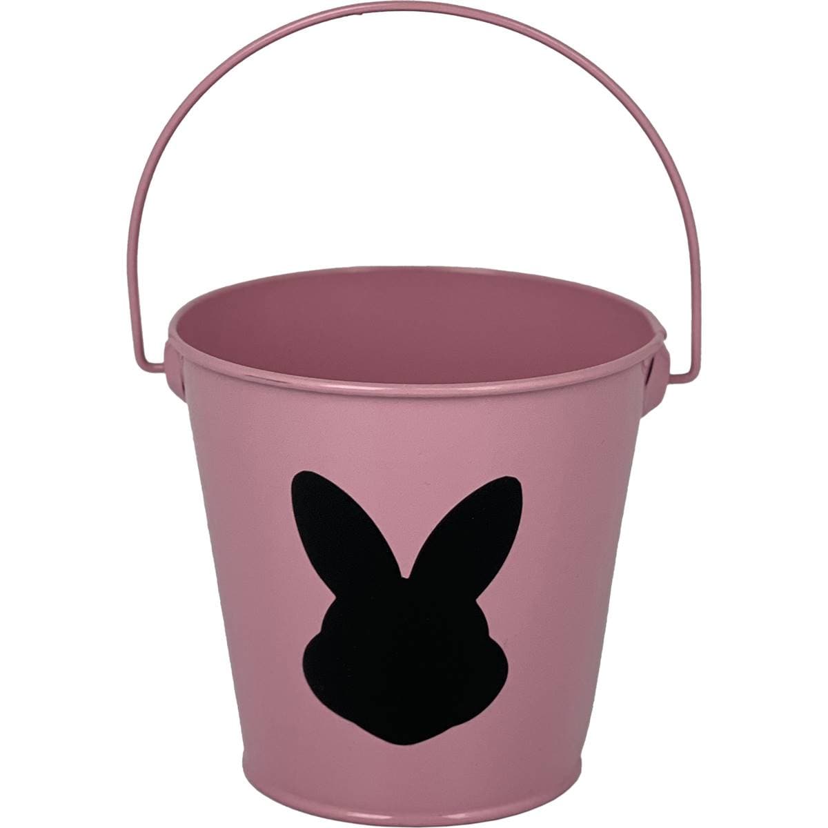 Easter Metal Pail Pink Each Woolworths