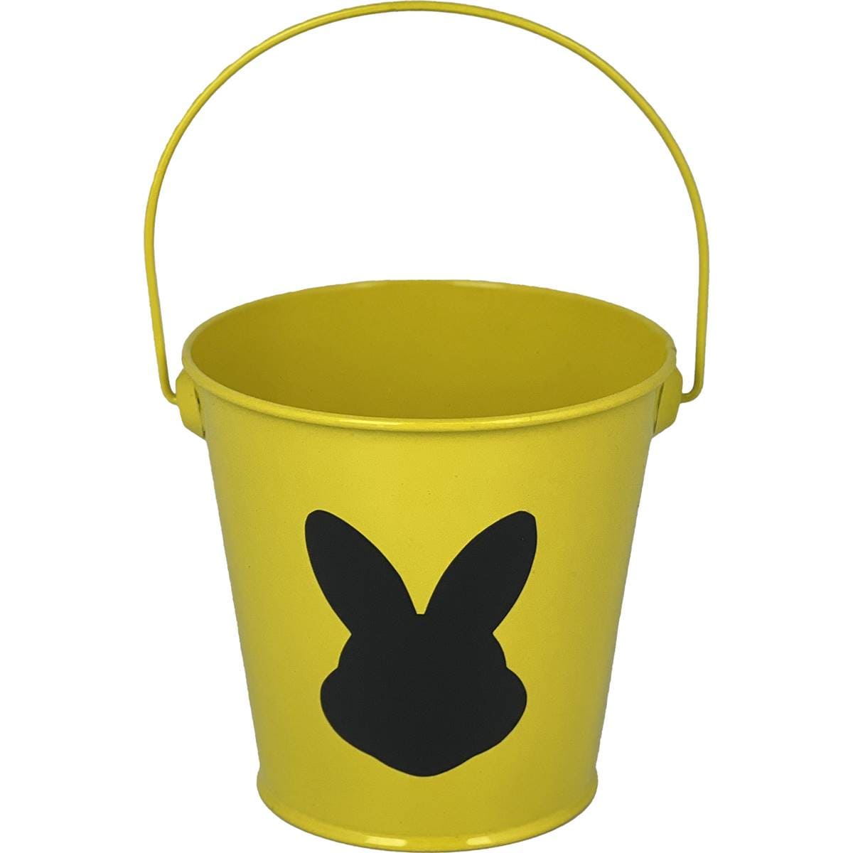 Easter Metal Pail Yellow Each Woolworths