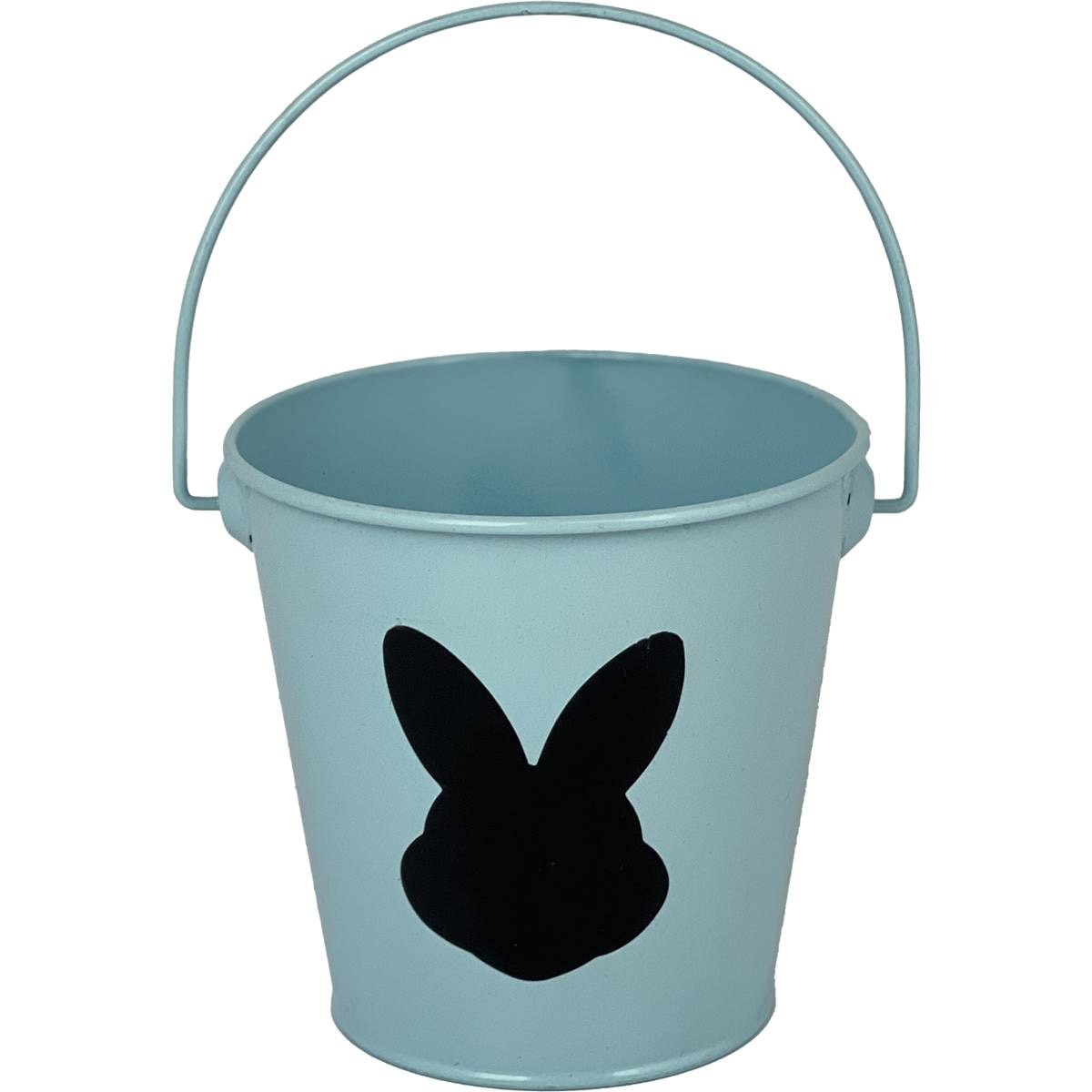 Easter Metal Pail Blue Each | Woolworths