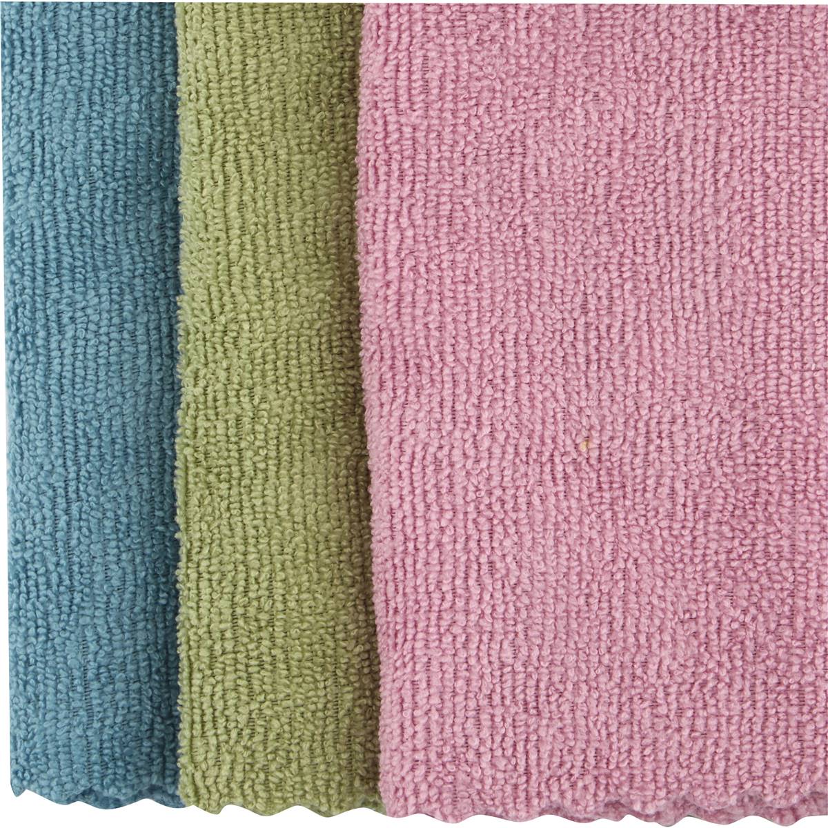 Vileda Recycled 100 Microfibre Cloth 3 Pack Woolworths